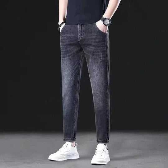stretch denim jeans for men | lightweight summer jeans | breathable thin jeans | energy saving