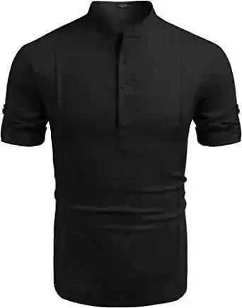 linen blend fabric | relaxed fit shirt | beach vacation wear | ultrasonic cleaning