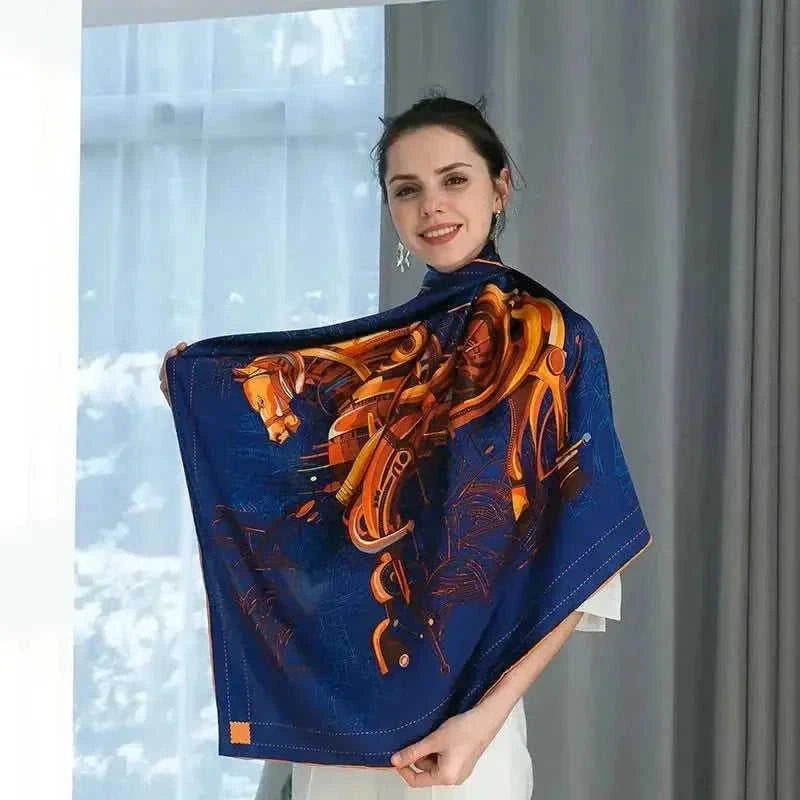 oversized silk scarf for women | extra large lightweight shawl | 100 mulberry silk scarf | ultrasonic cleaning