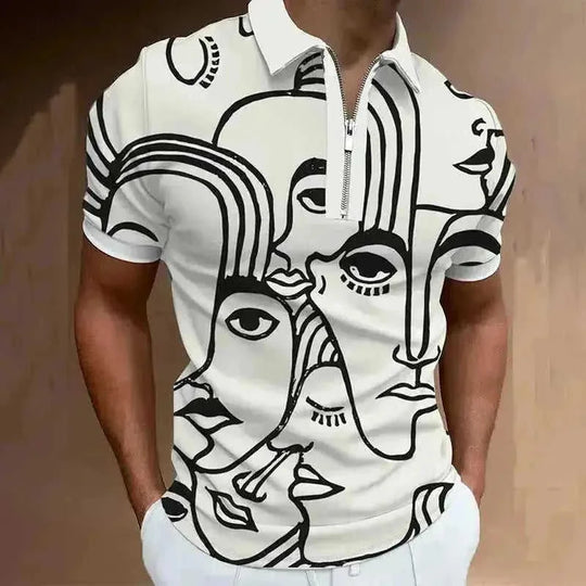 moisture-wicking polo shirt | breathable cotton blend fabric | classic fit mens polo | energy saving