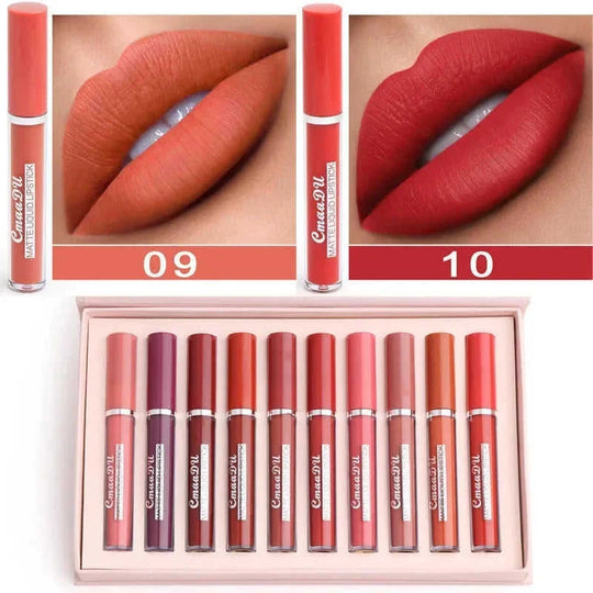 non-stick cup formula | waterproof matte lipstick | long-lasting lip color | ultrasonic cleaning