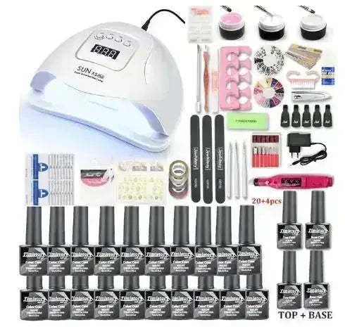 80W Nail Phototherapy Machine Set - main view (pattern: check)