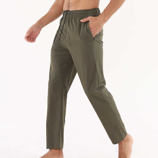 Men's Quick-Dry Athletic Pants | Nylon Loose Fit Running Gym Trousers - Meifu Market