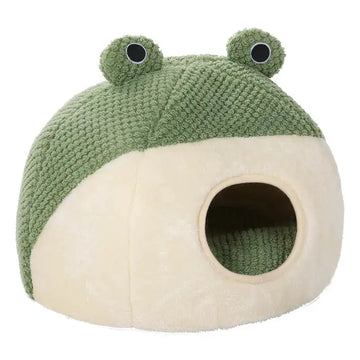 Pet Cat Dog Nest Little Frog Series Warm Plush Mat Autumn Winter Pet House Full Package Nest For Small Cats Dogs Within 5KG Meifu Market