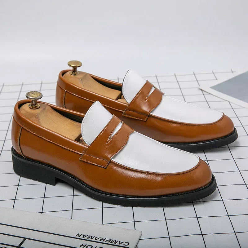 Summer New Men's Low-top Office Formal Leather Shoes Meifu Market