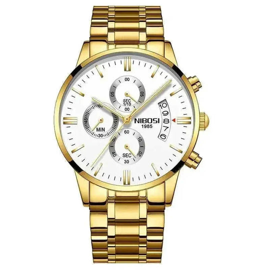 sapphire crystal glass | 100m water resistance | stainless steel bracelet | energy saving
