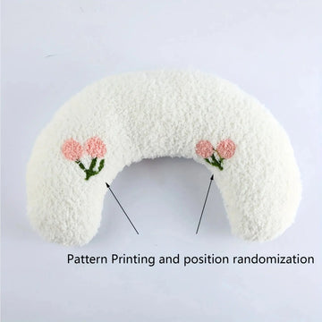 ultra-soft pet pillow | u-shaped cat bed | fluffy calming toy | ultrasonic cleaning