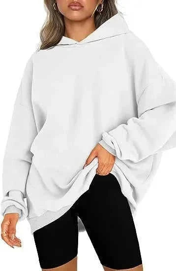 oversized hooded pullover | fleece lined hoodie | long sleeve loose sweater | ultrasonic cleaning