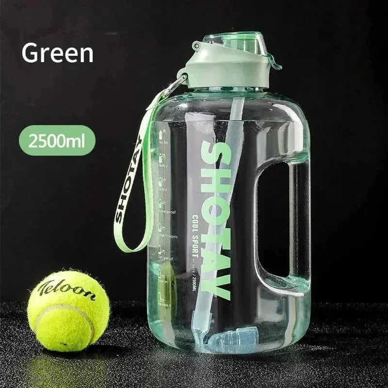 large capacity sports water bottle | portable gym hydration cup | leak-proof travel tumbler | ultrasonic cleaning