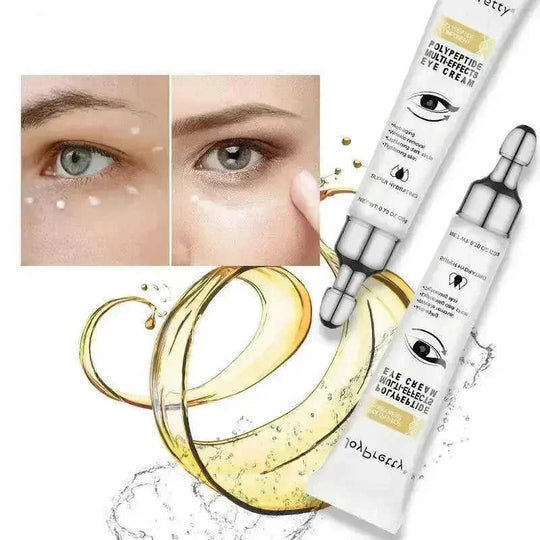 Anti Dark Circle Eye Cream Peptide Puffiness Skin Care Beauty Health - side view (color: cream | pattern: check)