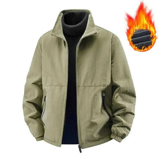 fleece lined jacket | lightweight winter coat | loose fit top | energy saving