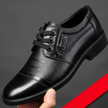 New All-matching Lace-up Leather Shoes Men Meifu Market
