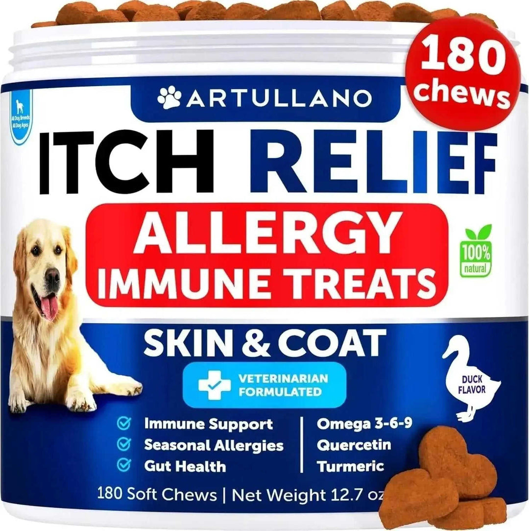 Do Not Sell On Amazon Dog Allergy Relief Chews Itching Skin Relief For Dogs Fish Oil 3 Seasonal Allergies Pills Skin & Coa...