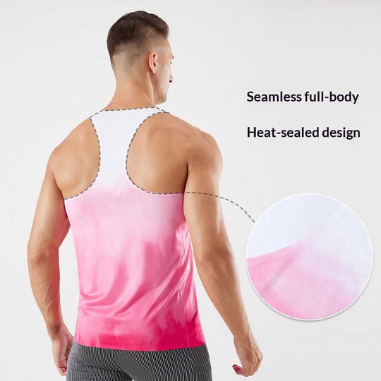 Men's Breathable Running Vest – Polyester Sport Tank, 4 Colors S–XXL - Meifu Market