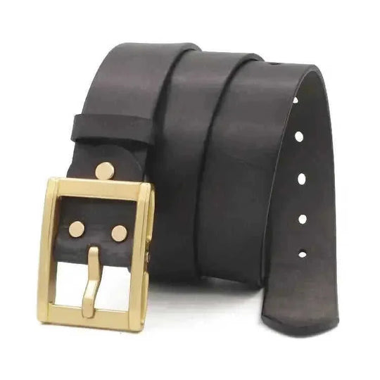 heavy-duty cowhide leather belt | 15 inch wide mens belt | vegetable tanned leather | energy saving