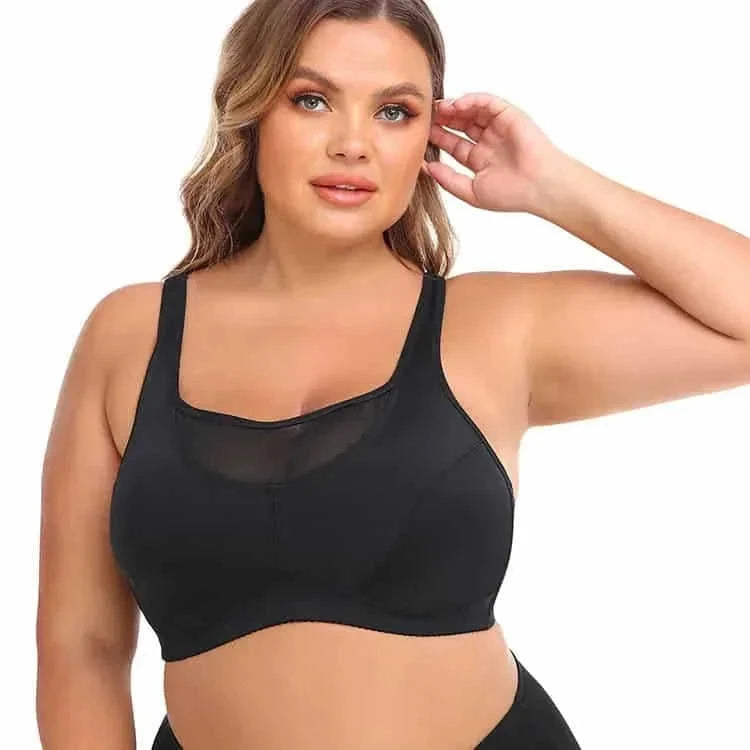 wire-free back strap bra | plus size wireless bra | large cup support bra | ultrasonic cleaning