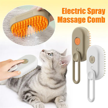 Cat Steam Brush Steamy Dog Brush 3 In 1 Electric Spray Cat Hair Brushes For Massage Pet Grooming Comb Hair Removal Combs Pet Products Meifu Market