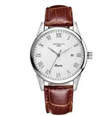 slim profile unisex timepiece | stainless steel case construction | business casual accessory | ultrasonic cleaning