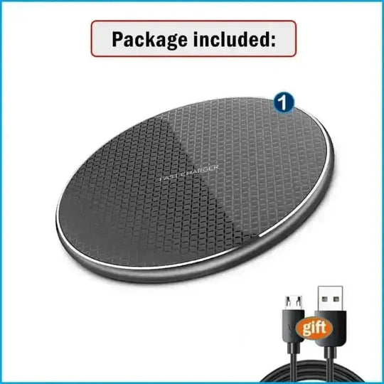 qi-compatible wireless charger | 10w fast charging pad | rugged phone charger | ultrasonic cleaning