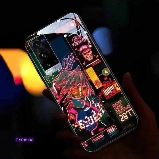 led back cover case | tempered glass protection | wireless charging compatible | ultrasonic cleaning