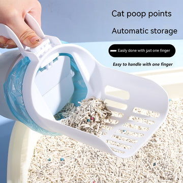Upgrade Widen Cat Litter Shovel Scoop With Refill Bags Large Cat Litter Box Self Cleaning Cat Waste Bin System Pet Supplies Pet Products Meifu Market