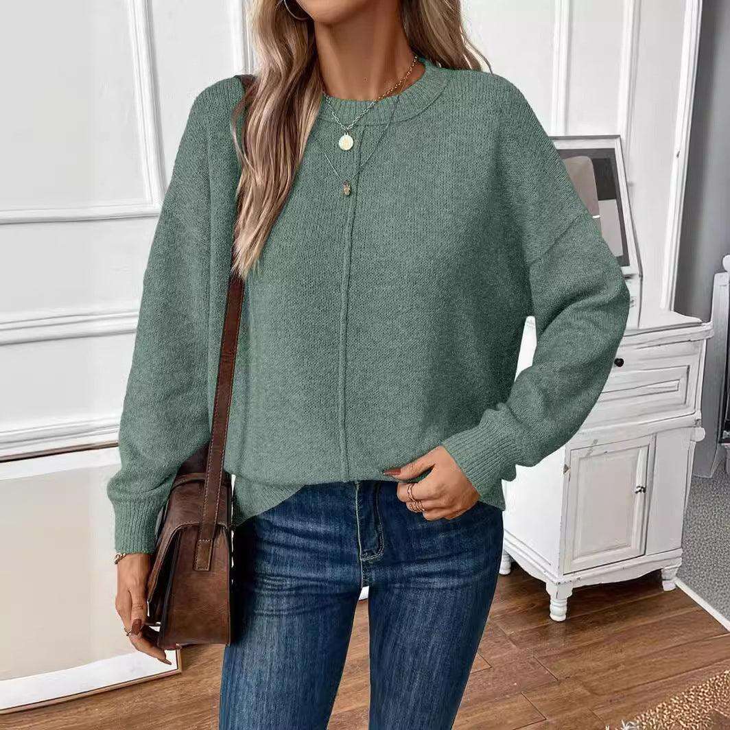 Simple Women's Knitted Sweater Pullover Meifu Market