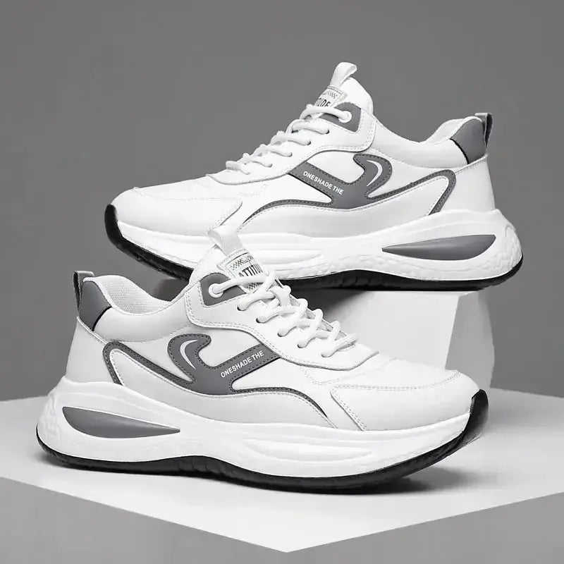 Leather Casual White Shoes Men's Outdoor Mountaineering Meifu Market