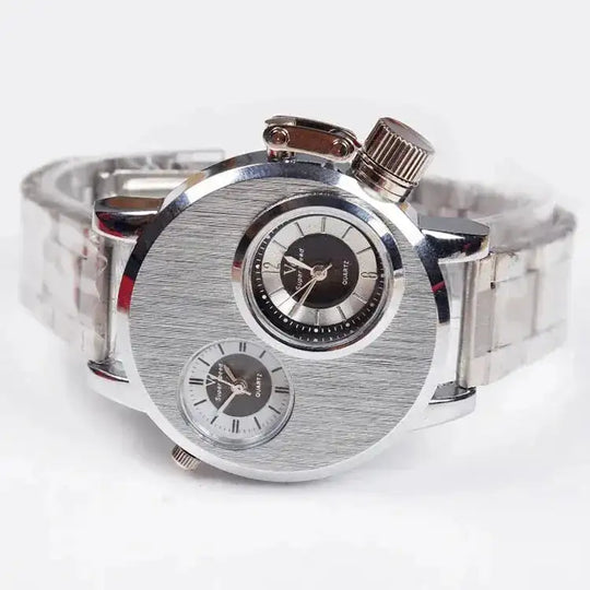 alloy case construction | genuine leather strap | back to school gift | energy saving