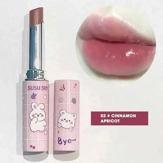 long-lasting non-stick lip glaze | vegan non-stick lipstick | glossy lip stain transfer-proof | ultrasonic cleaning