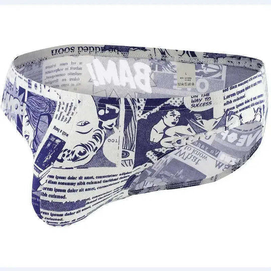 Men's Cotton Camouflage Print Triangle Briefs Low-Rise Underwear Meifu Market