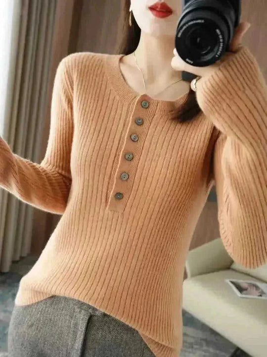 cashmere wool sweater | oversized fit womens | round neck long sleeve | energy saving