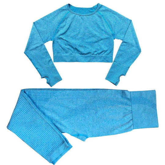 Seamless Knitted Dot Yoga Suit For Women Meifu Market