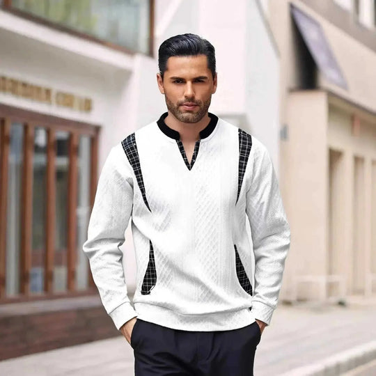 thermal insulated pullover | lightweight wool blend sweater | cold weather layering piece | ultrasonic cleaning