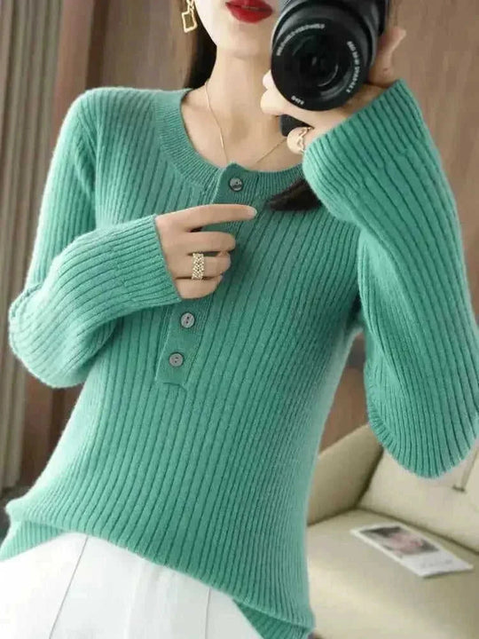 cashmere wool sweater | oversized fit womens | round neck long sleeve | energy saving