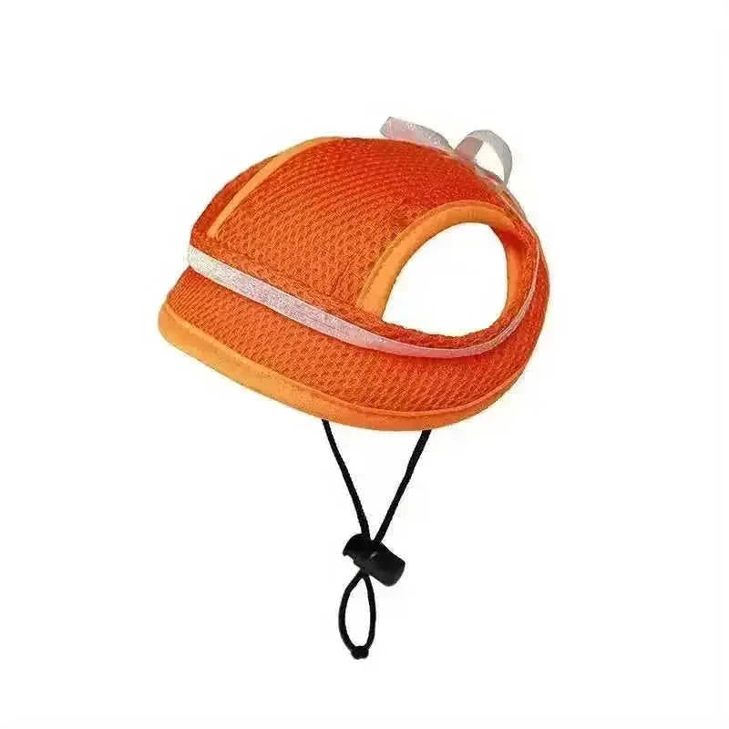 Adjustable Pet Sun Hat with Bow | UV Protection for Dogs & Cats - Meifu Market