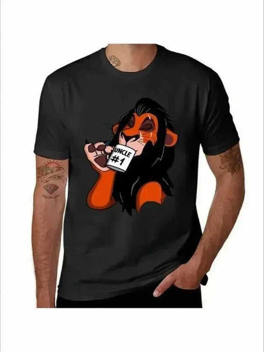 uncle 1 scar t shirt | plus size men summer tops | breathable cotton t shirts | ultrasonic cleaning