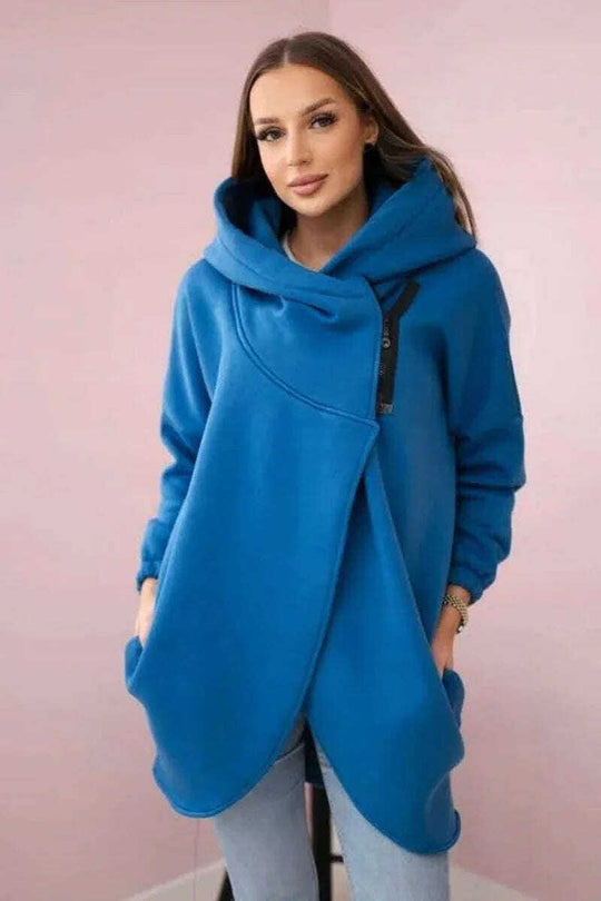 Women's Plus Size Solid Color Coat Meifu Market