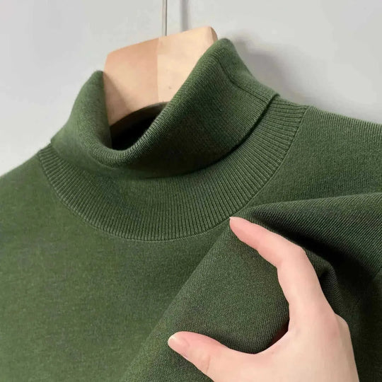 non-scratch merino wool | thermal turtleneck sweater | heavyweight knit sweater | ultrasonic cleaning