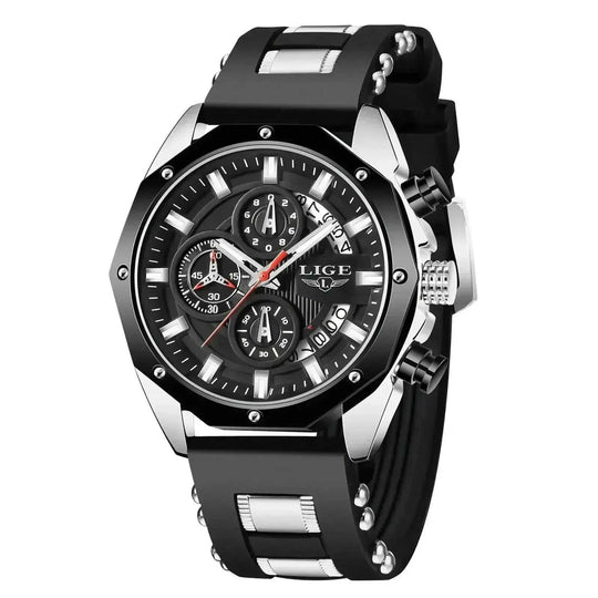 date display feature | stainless steel case | 50m water resistance | ultrasonic cleaning