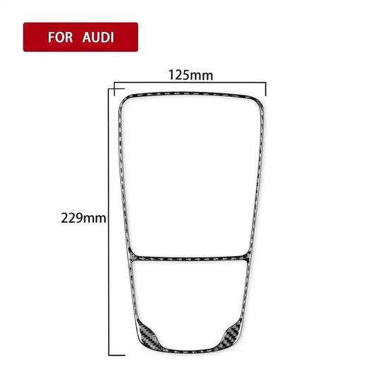 carbon fiber gear shift panel | aluminum alloy construction | oem fit replacement | ultrasonic cleaning