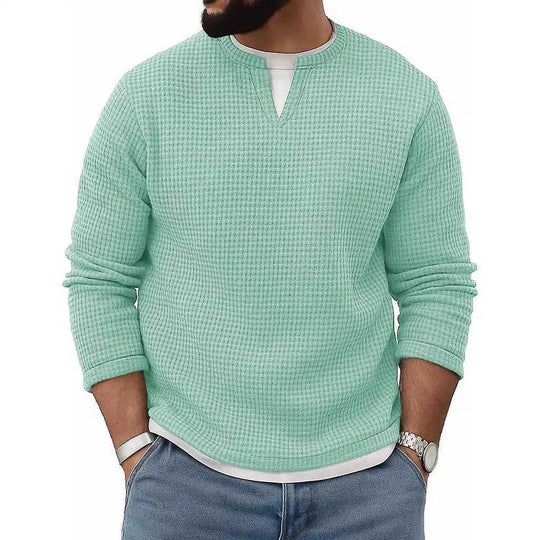 Mens FallWinter Two-Piece Crew-Neck Long-Sleeve Top M - women's 2 piece outfits fall sweatsuits sets crew neck long sleeve...