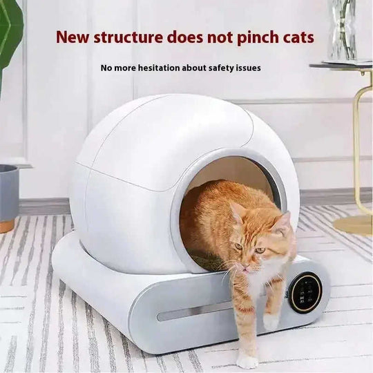 Automatic Litter Box Cat Toilet Smart Pooper Scooper - main view (pattern: check)