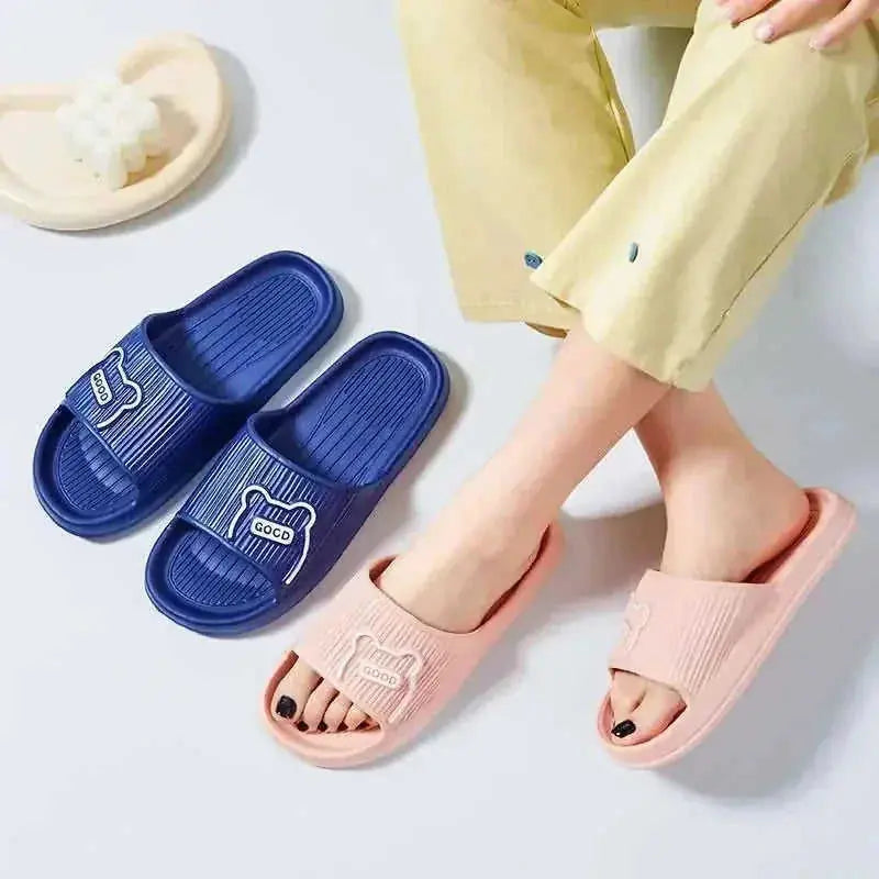 Cartoon Bear Shoes EVA Slippers Bathroom House Shoes - Meifu Market