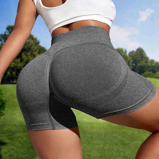 seamless yoga shorts | high waisted workout shorts | athletic gym leggings | energy saving