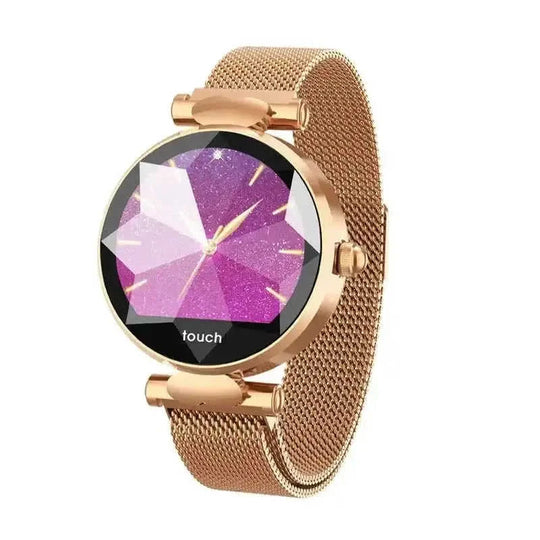 stainless-steel heart rate monitor | blood pressure tracking bracelet | fitness tracker for women | energy saving