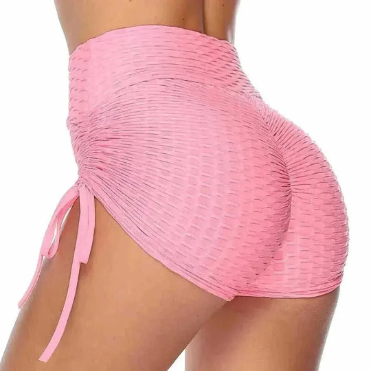 high-waisted compression shorts | seamless workout shorts | moisture-wicking fabric | energy saving