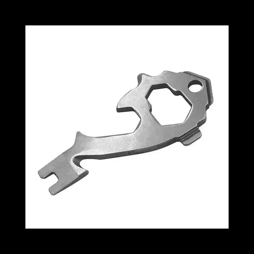 20-in-1 Multi-Tool Keychain - EDC Stainless Steel Screwdriver Wrench Opener Set - main view (pattern: check | style: modern)