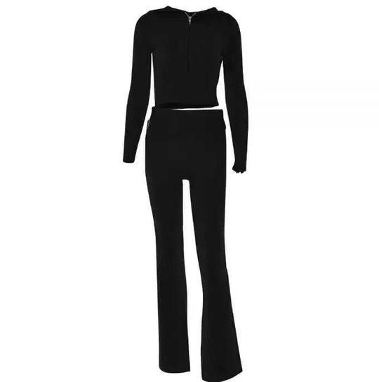 premium cotton blend fabric | two-piece hoodie set | versatile lounge wear | ultrasonic cleaning