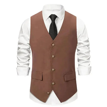 wool blend vest for men | single-breasted waistcoat | slim fit suit vest | ultrasonic cleaning