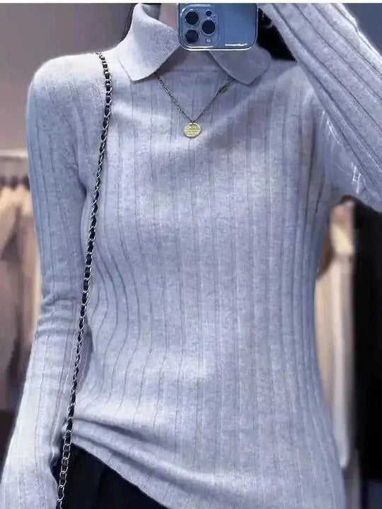 All-matching Slim Fit Fashion Tops - view 10 (material: viscose | color: gray, black | pattern: check | style: modern,...